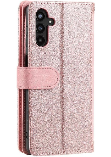 Samsung Galaxy M55 Pu Deri Kickstand Cüzdan 9 Kart Yuvaları Için Flip Case (Yurt Dışından)