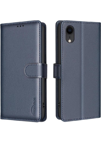 IPhone Xr Manyetik Cüzdan Rfıd Engelleme Pu Deri Kart Için Flip Case (Yurt Dışından)