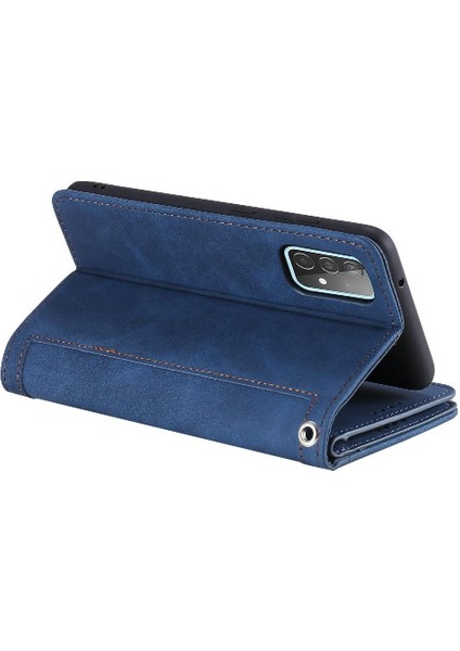 Samsung Galaxy A73 5g Için Flip Case Kordon Cüzdan Kickstand Pu Deri 9 (Yurt Dışından) modelleri
