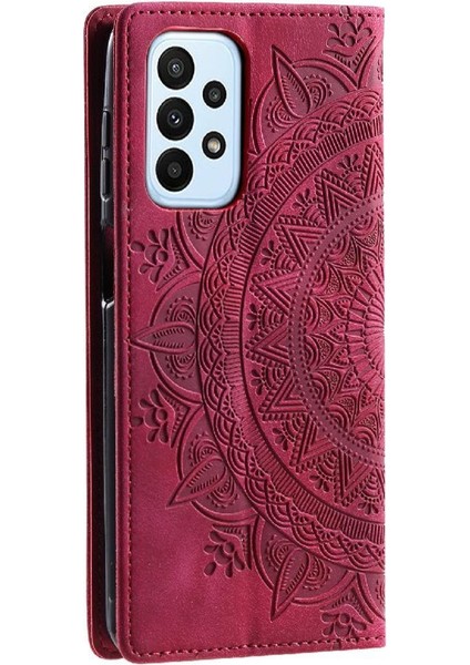 Samsung Galaxy A72 Yan Toka Darbeye Kapak Çevirin Kart Pu (Yurt Dışından)