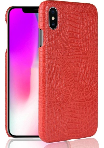 IPhone Xs Max Klasik Timsah Moda Anti Için Şık Klasik Durumda (Yurt Dışından)