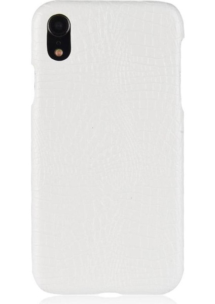 IPhone Xr Klasik Timsah Moda Anti Scratch Için Şık Klasik Durumda (Yurt Dışından)