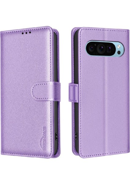 Google Piksel 9 Pu Deri Rfıd Engelleme Kart Tutucu Cüzdan Için Flip Case (Yurt Dışından)