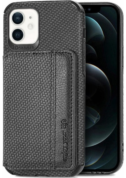 IPhone 12 Için Kılıf Mini Manyetik Kart Tutucu Standı Fonksiyonu Rfıd Engelleme (Yurt Dışından) indirimleri