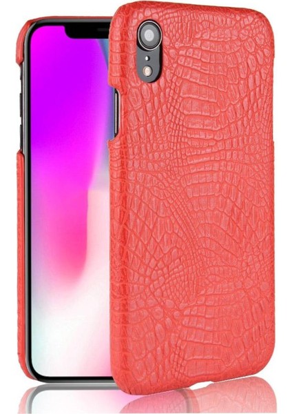 IPhone Xr Klasik Timsah Moda Anti Scratch Için Şık Klasik Durumda (Yurt Dışından)