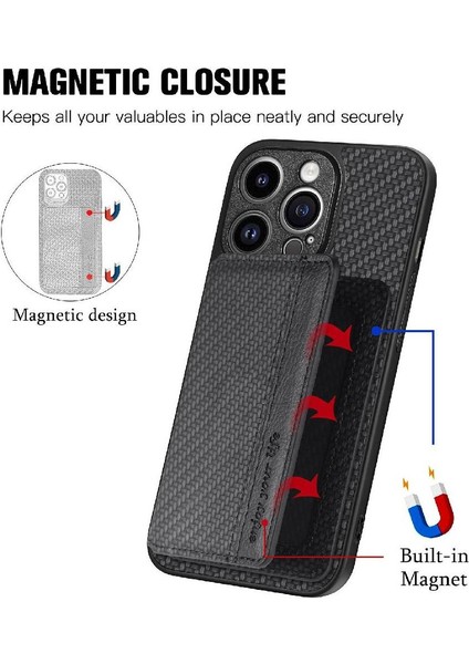 IPhone 14 Için Kılıf Pro Max Rfıd Engelleme Standı Fonksiyonu Komple Kamera (Yurt Dışından)
