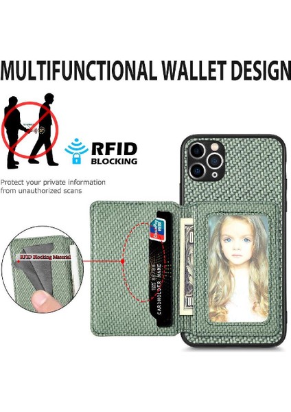 IPhone 11 Için Kılıf Pro Max Manyetik Kart Tutucu Standı Fonksiyonu Rfıd Kamera (Yurt Dışından) indirimleri