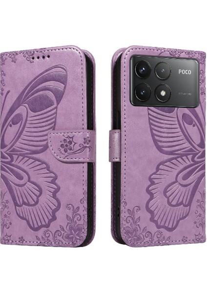 Kredi Kartı Yuvası ile Xiaomi Poco F6 Pro Için Flip Case Yüksek Kalite El (Yurt Dışından)