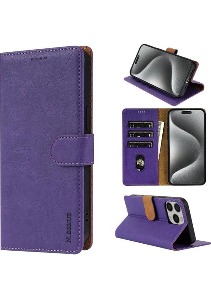 IPhone 13 Için Flip Case Pro Çift Katmanlı Koruma Yan Cep Manyetik (Yurt Dışından) modelleri