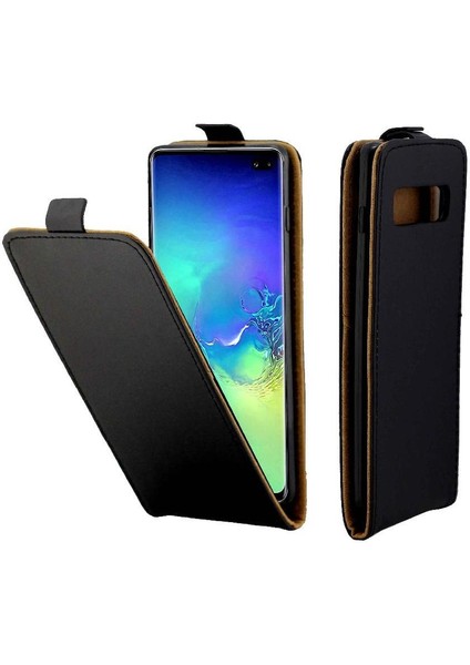 Samsung Galaxy S10 Artı Kart Yuvası Tpu Deri Kapak Için Dikey Flip Case (Yurt Dışından)