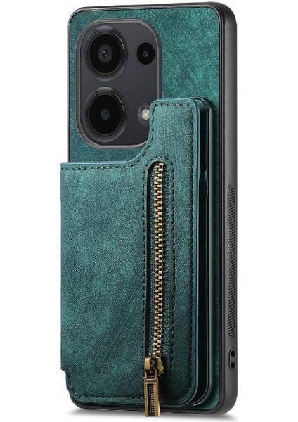 Xiaomi Redmi Için Not 13 Pro 4g Vintage Fermuar Cüzdan Standı Fonksiyonu (Yurt Dışından) modelleri