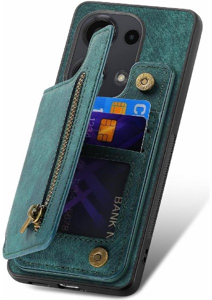 Xiaomi Redmi Için Not 13 Pro 4g Vintage Fermuar Cüzdan Standı Fonksiyonu (Yurt Dışından) fırsatları