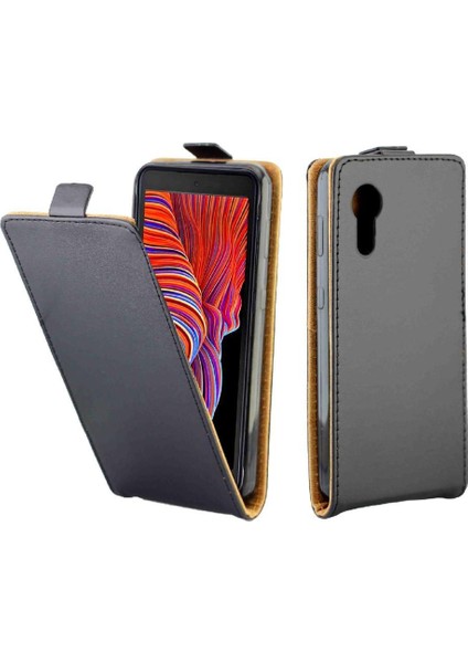 Samsung Galaxy Xcover 5 Kart Yuvası Koruyucu Kapak Için Dikey Flip Case (Yurt Dışından)