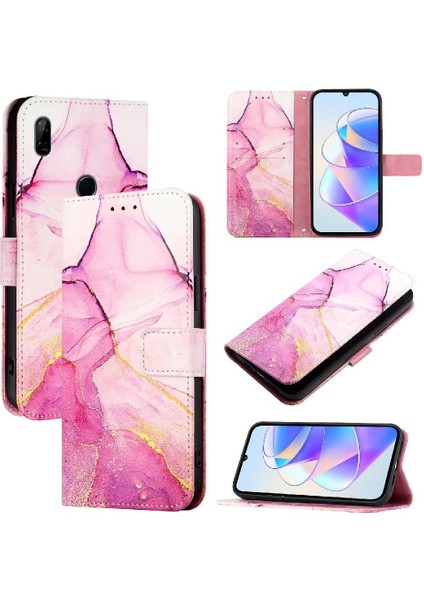 Huawei Y9 Başbakan 2019 Mermer Desen Cüzdan Pu Deri Kickstand (Yurt Dışından) indirimleri