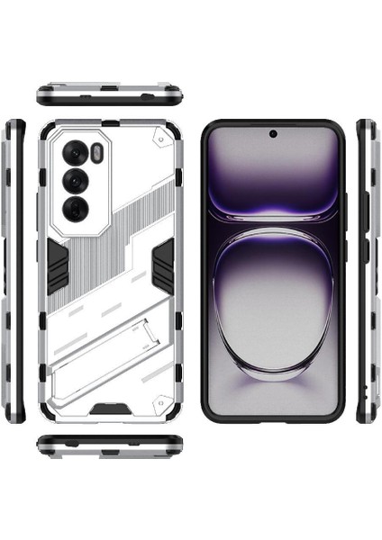 Oppo Oppo 12 5g Kickstand Sağlam Askeri Koruyucu Kapak Için Kılıf (Yurt Dışından)