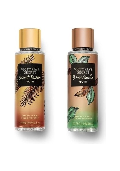 Vıctorıa's Secret Coconut Passion Noir-Bare Vanilla Noir Vücut Spreyi Ikili Set