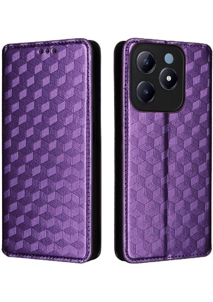Realme C63 4g Pu Deri Cüzdan Manyetik Kapatma Kartı 3D Için Flip Case (Yurt Dışından)