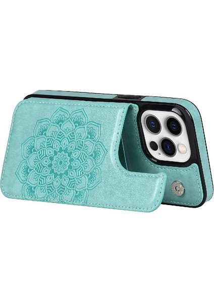 IPhone 13 Için Kart Tutucu Kılıf ile Cüzdan Pro Max Desen Çiçek Flip Pu (Yurt Dışından) modelleri