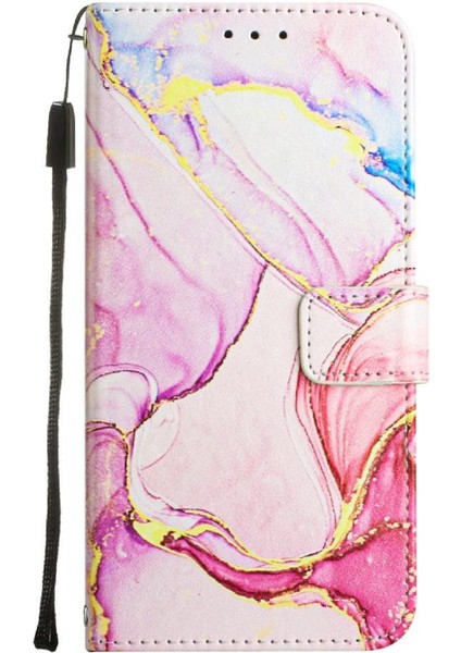 Samsung Galaxy A71 5g Cüzdan Pu Deri Mermer Desen Kickstand (Yurt Dışından)