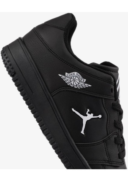 Haykat Kısa Sneaker Spor Ayakkabı Full Siyah