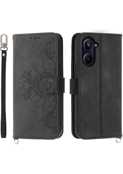 Realme 10 Pro 5g Bileklik Darbeye Kabartmalı Çoklu Kart Için Flip Case (Yurt Dışından)
