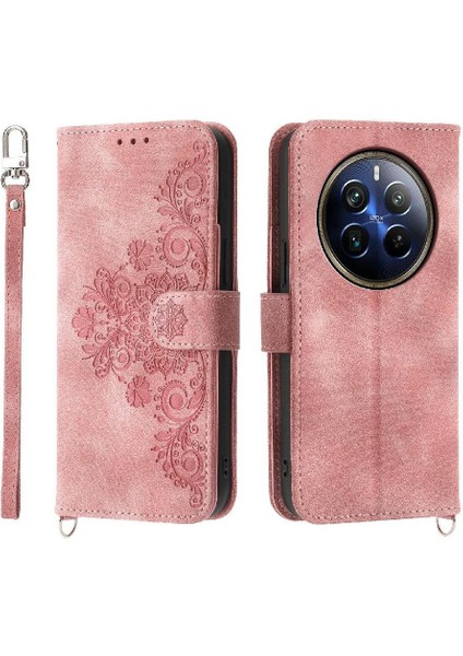 Realme 12 Pro Artı 5g Kabartmalı Darbeye Bileklik Çoklu Için Flip Case (Yurt Dışından)