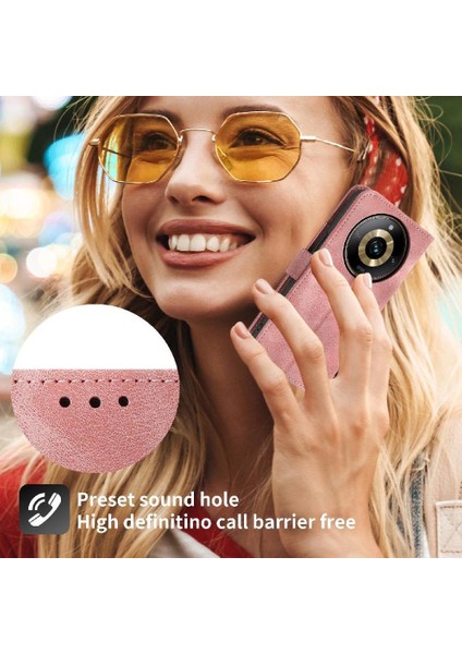 Realme 11 Pro 5g Bileklik Darbeye Kabartmalı Çoklu Kart Için Flip Case (Yurt Dışından) modelleri