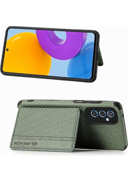 Samsung Galaxy M52 5g Manyetik Kart Tutucu Standı Fonksiyonu Rfıd (Yurt Dışından)