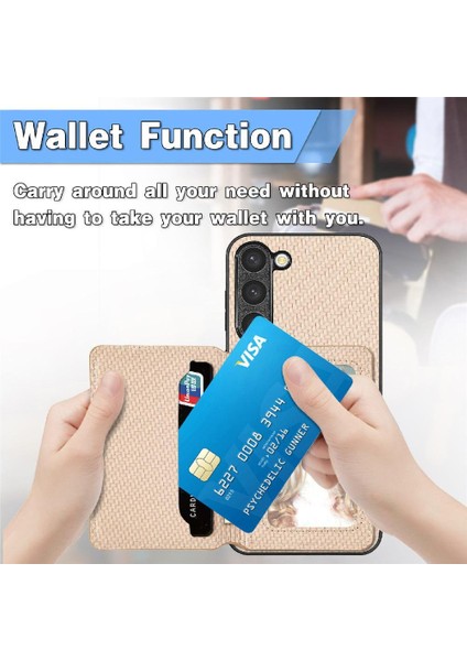 Samsung Galaxy S23 Manyetik Kart Tutucu Rfıd Engelleme Için Kılıf Komple (Yurt Dışından) modelleri