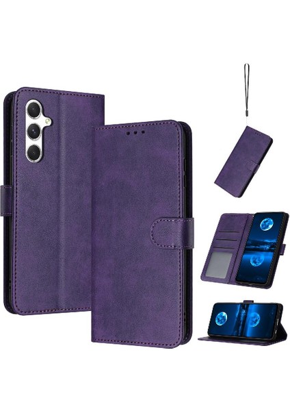 Toka Kickstand Pu Deri ile Samsung Galaxy A54 5g Için Flip Case (Yurt Dışından)