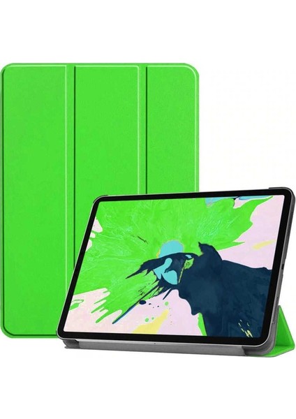 Apple iPad Pro 11 2020 (2.nesil) Uyumlu Zore Smart Cover Standlı 1-1 Kılıf, Yeşil