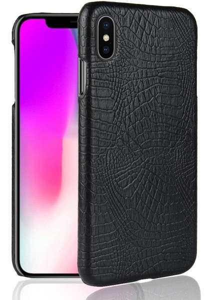 IPhone Xs Max Klasik Timsah Moda Anti Için Şık Klasik Durumda (Yurt Dışından)