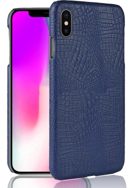 IPhone Xs Max Klasik Timsah Moda Anti Için Şık Klasik Durumda (Yurt Dışından)