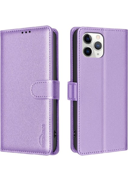 IPhone 11 Için Flip Case Pro Kart Tutucu Kickstand Manyetik Cüzdan Pu Rfıd (Yurt Dışından)