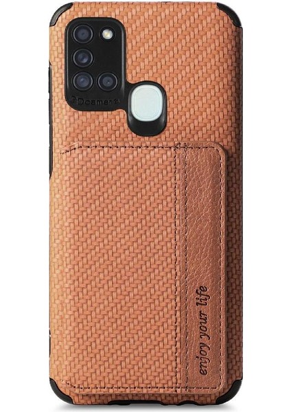Samsung Galaxy A21S Standı Fonksiyonu Için Manyetik Kart Tutucu Rfıd (Yurt Dışından) fiyatları