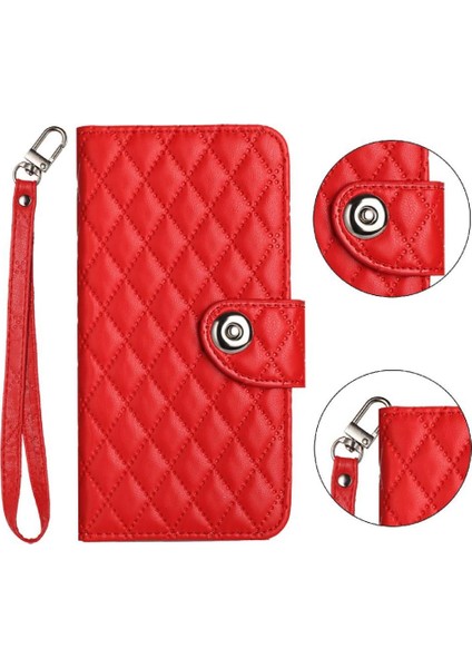 Samsung Galaxy Case 5g Için Kılıf Cüzdan Kapak Bilek Şerit Kart Tutucu (Yurt Dışından)
