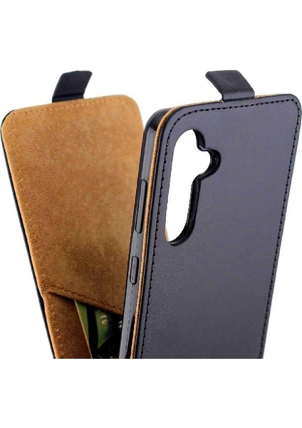 Samsung Galaxy M55 Tpu Deri Koruyucu Kapak Için Dikey Flip Case (Yurt Dışından)