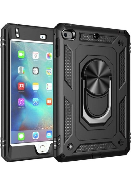 Apple iPad Mini 4 Uyumlu Kılıf Zore Tablet Vega Kapak, Siyah
