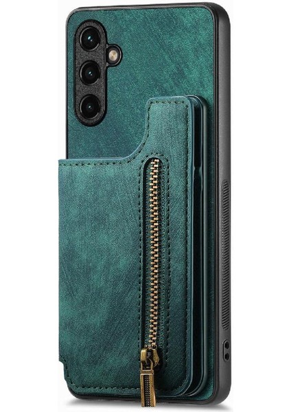 Samsung Galaxy A14 5g Standı Fonksiyonu Vintage Fermuar Cüzdan Geri (Yurt Dışından) fırsatları
