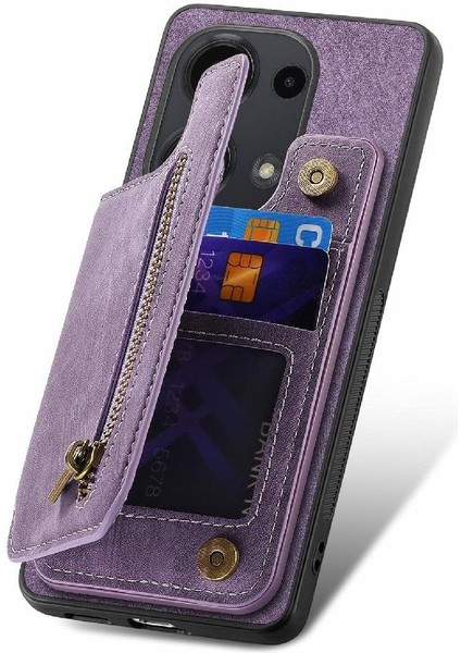 Xiaomi Redmi Için Not 13 Pro 4g Vintage Fermuar Cüzdan Standı Fonksiyonu (Yurt Dışından) fiyatları