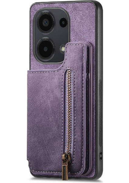 Xiaomi Redmi Için Not 13 Pro 4g Vintage Fermuar Cüzdan Standı Fonksiyonu (Yurt Dışından) fırsatları