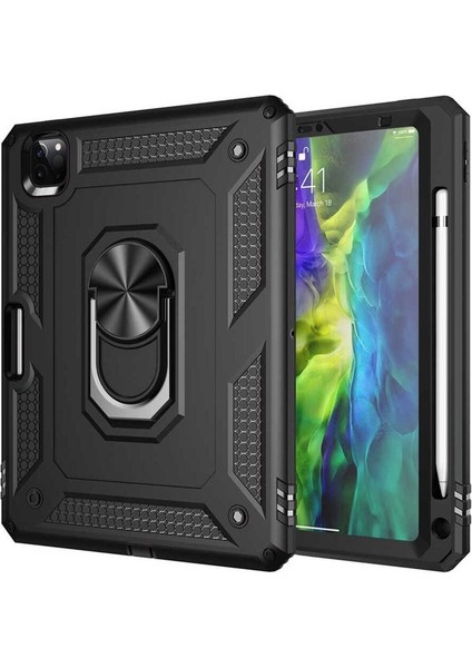 Apple iPad Pro 11 2018 Uyumlu Kılıf Zore Tablet Vega Kapak, Siyah