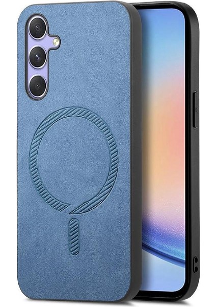 Samsung Galaxy A34 Hafif Ince Kablosuz Şarj Magsafe Araba (Yurt Dışından)