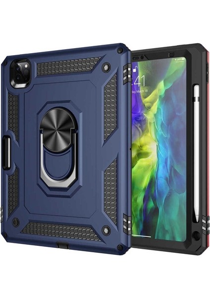 Apple iPad Pro 11 2021 (3.nesil) Uyumlu Kılıf Zore Tablet Vega Kapak, Mavi