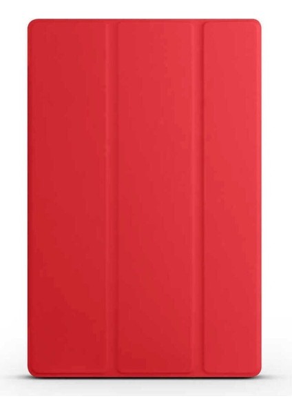 Apple iPad 10.9 2022 (10.nesil) Uyumlu Zore Smart Cover Standlı 1-1 Kılıf, Kırmızı