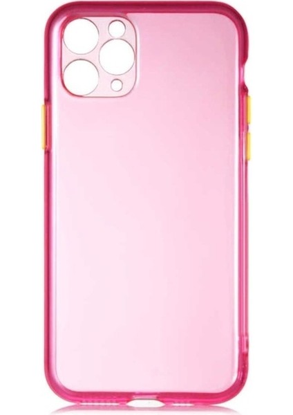 Apple iPhone 11 Pro Max Uyumlu Kılıf Zore Bistro Kapak, Pembe