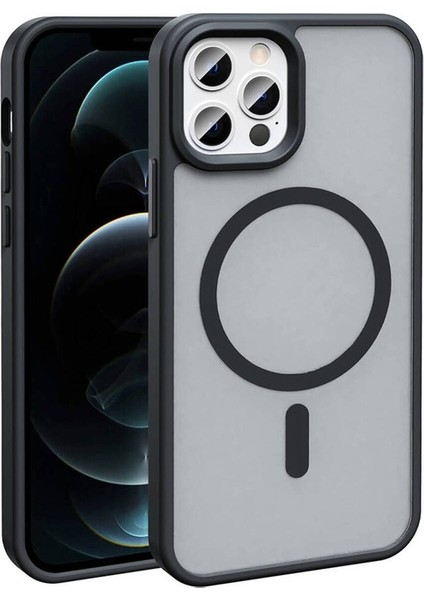 Apple iPhone 11 Pro Max Uyumlu Kılıf Magsafe Şarj Özellikli Mat Arka Yüzey Zore Sio Kapak