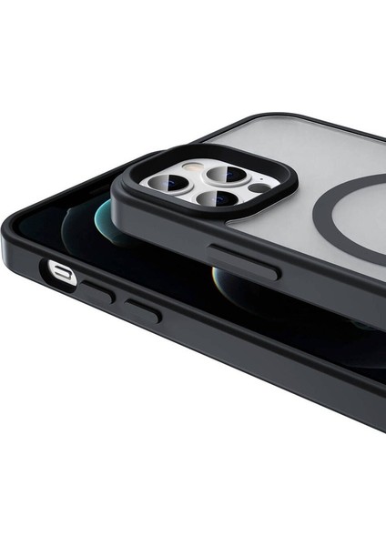 Apple iPhone 11 Pro Max Uyumlu Kılıf Magsafe Şarj Özellikli Mat Arka Yüzey Zore Sio Kapak