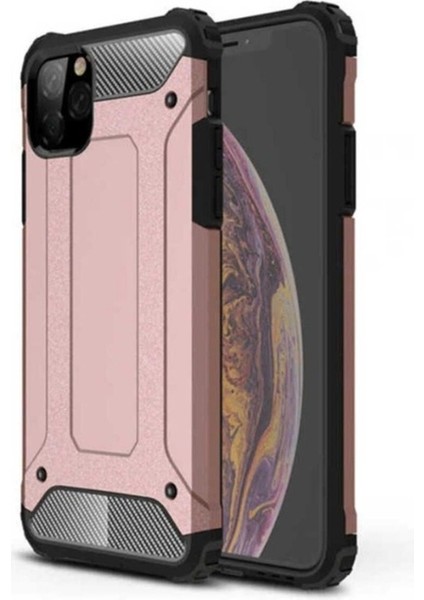 Apple iPhone 11 Pro Max Uyumlu Kılıf Zore Crash Silikon Kapak, Rose Gold