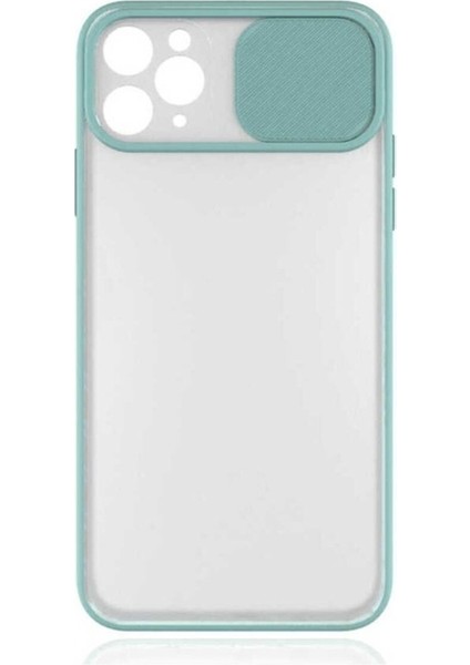 Apple iPhone 11 Pro Uyumlu Kılıf Zore Lensi Kapak, Turkuaz